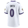 Jamed B.Ravens #0 Roquan Smith White Game Stitched Jerseys