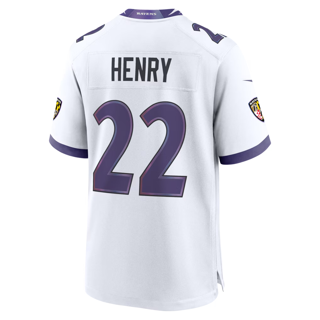 Jamed B.Ravens #22 Derrick Henry White Game Stitched Jerseys