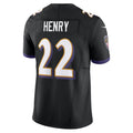 Jamed B.Ravens #22 Derrick Henry Player Vapor F.U.S.E. Limited Black Stitched Jerseys