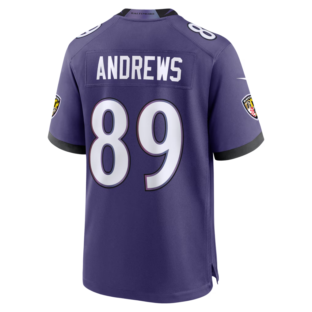 Jamed B.Ravens #89 Mark Andrews Purple Team Game Stitched Jerseys