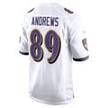 Jamed B.Ravens #89 Mark Andrews Player White Home Game  Stitched Jerseys