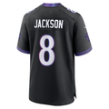 Jamed B.Ravens #8 Lamar Jackson Black Alternate Game Stitched Jerseys