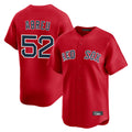 Jamed B.Red Sox #52 Wilyer Abreu Player Red Limited Home Game Stitched Jerseys
