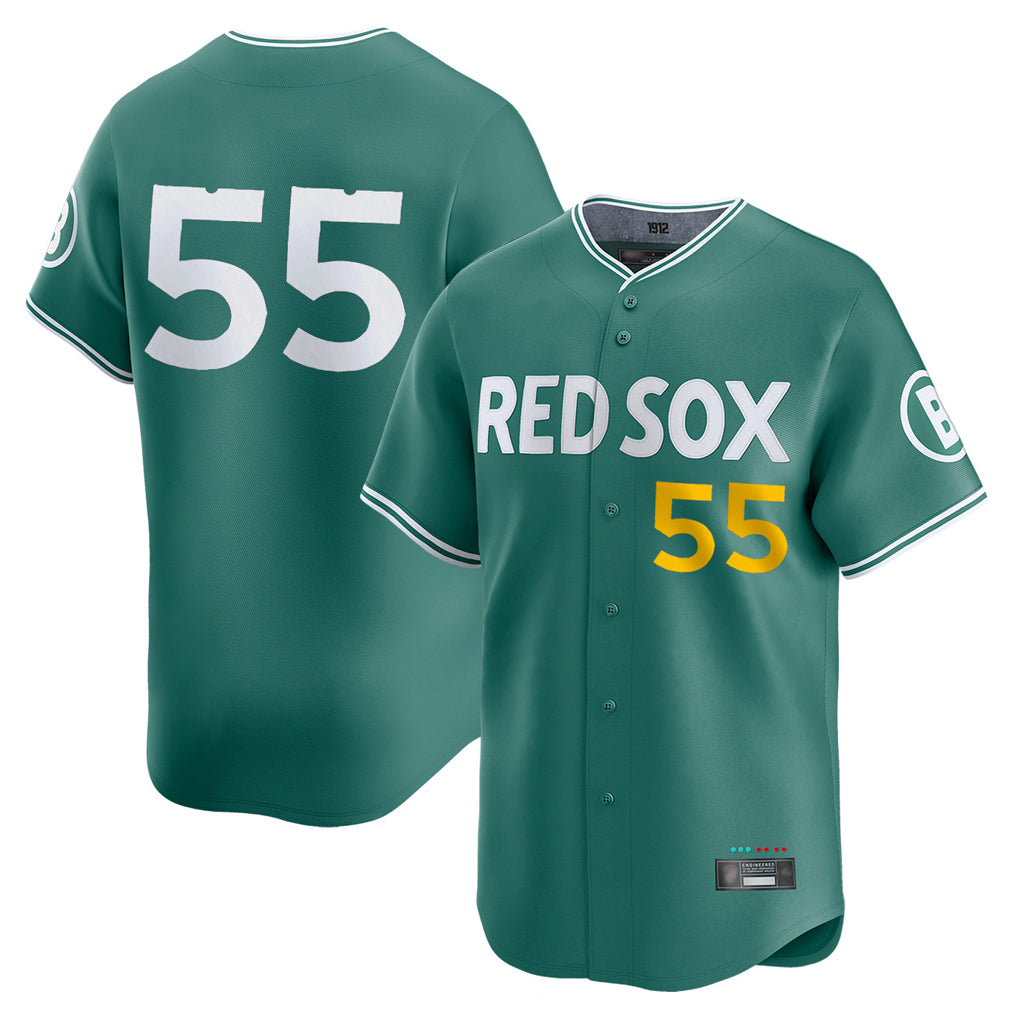 Jamed B.Red Sox #55 Ranger Su¨¢rez Player Green City Connect Limited Home Game Stitched Jerseys
