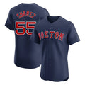 Jamed B.Red Sox #55 Ranger Su¨¢rez Player Navy Limited Elite Home Game Stitched Jerseys