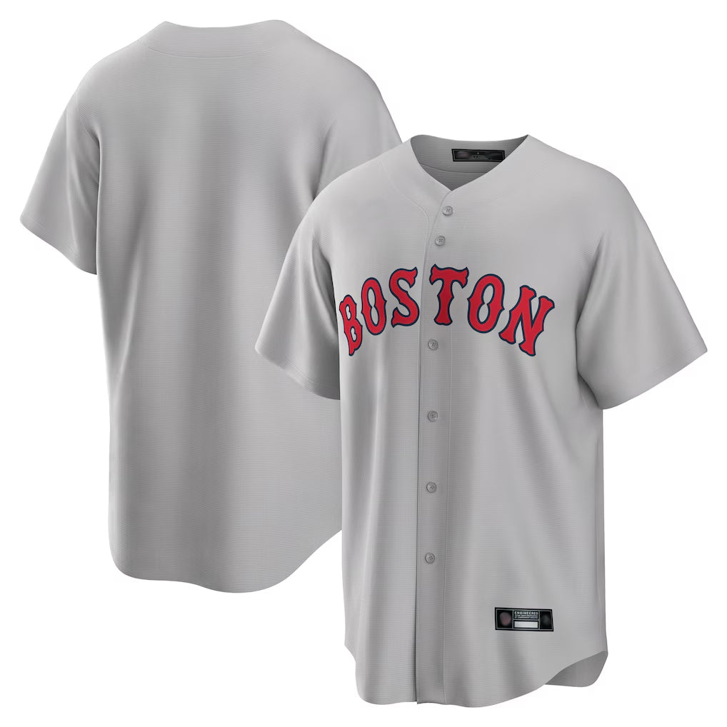 Jamed B.Red Sox Blank Player Gray Road Home Game Stitched Jerseys