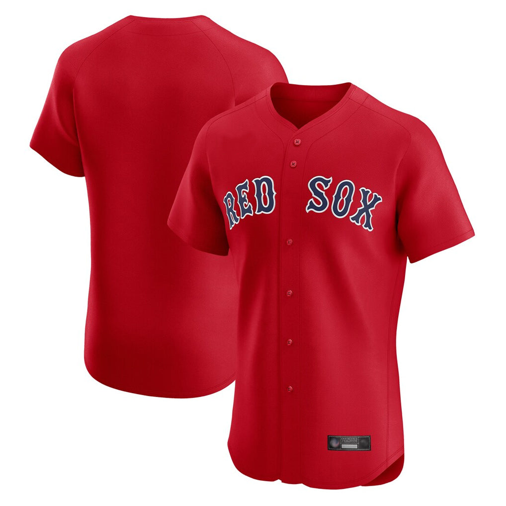 Jamed B.Red Sox Blank Player Red Limited Elite Home Game Stitched Jerseys