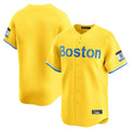 Jamed B.Red Sox Blank Player Yellow Limited Home Game Stitched Jerseys