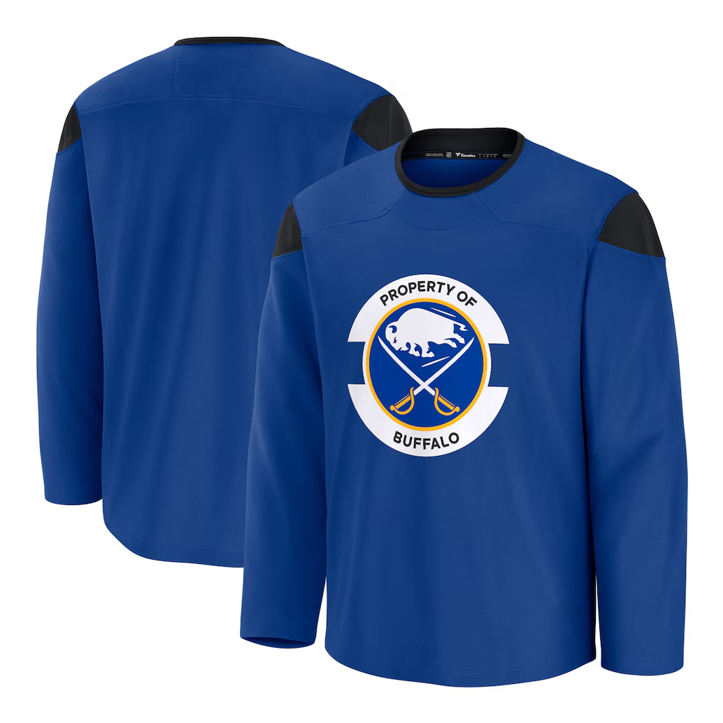 Jamed B.Sabres Royal Practice Stitched Jerseys