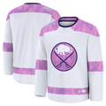 Jamed B.Sabres White 2024 Hockey Fights Cancer Practice Stitched Jerseys