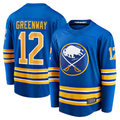Jamed B.Sabres #12 Jordan Greenway Royal Home Breakaway Stitched Jerseys