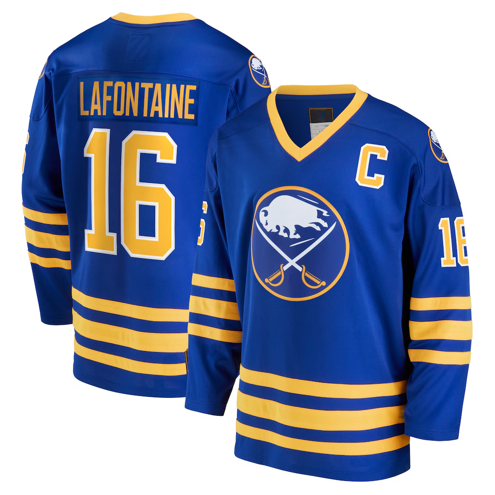 Jamed B.Sabres #16 Pat LaFontaine Royal Breakaway Retired Player Stitched Jerseys