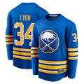 Jamed B.Sabres #34 Alex Lyon Royal Home Breakaway Stitched Jerseys