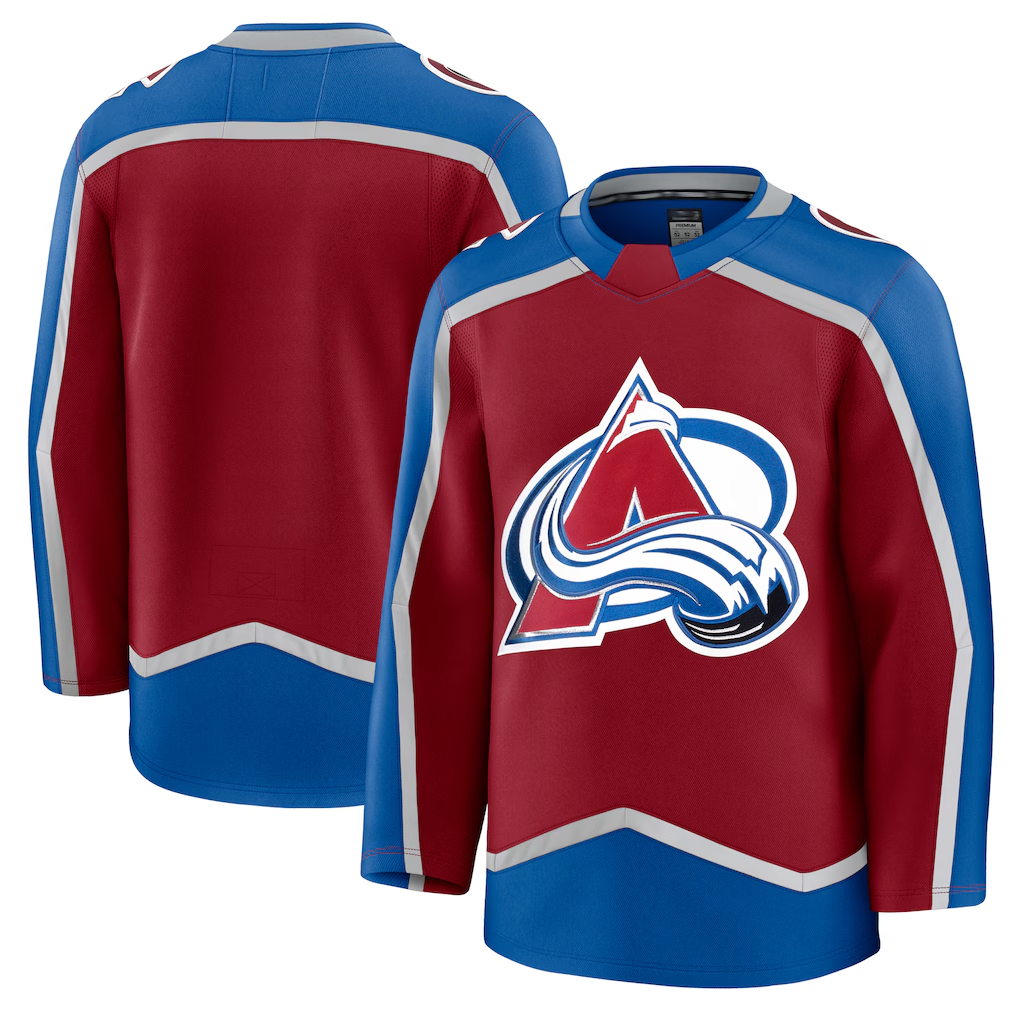 Jamed C.Avalanche Burgundy Home Premium Jerseys