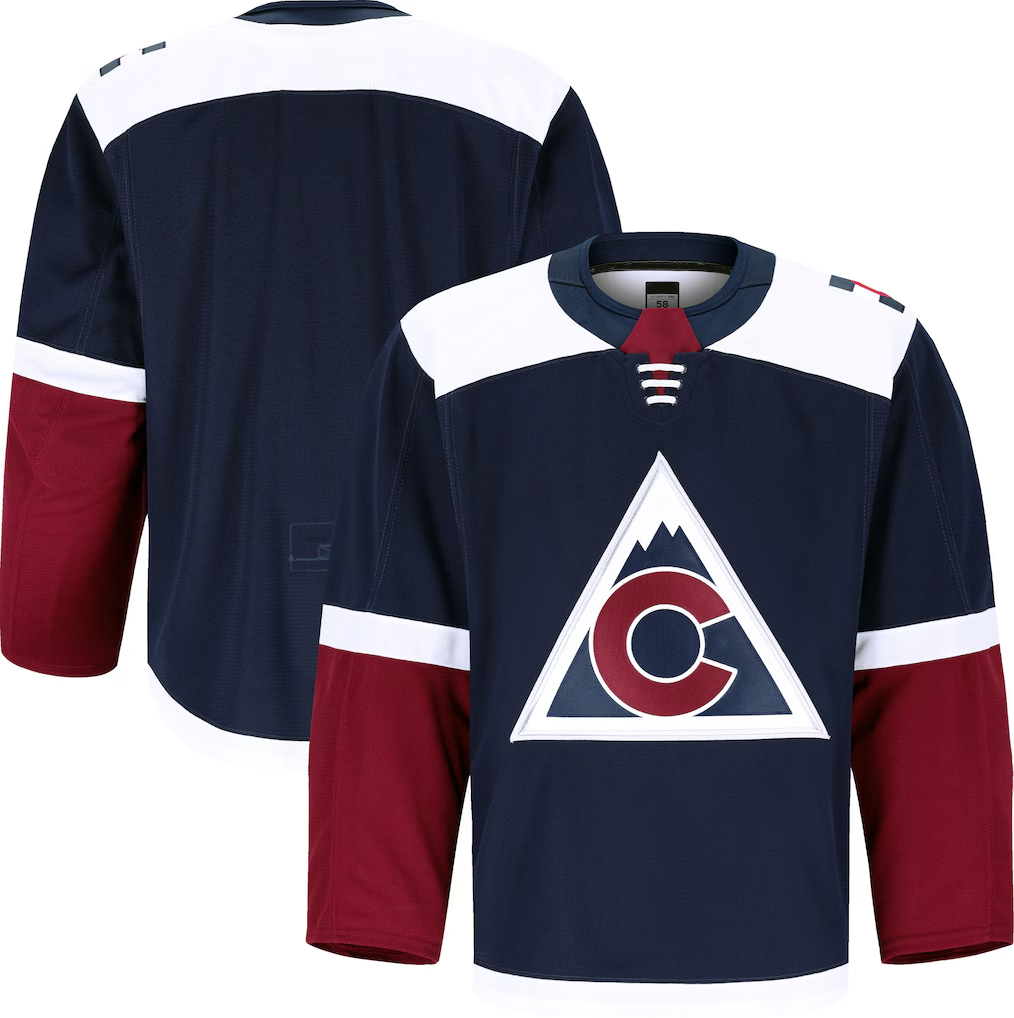 Jamed C.Avalanche Navy Alternate Authentic Pro Jerseys