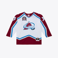 Jamed C.Avalanche Patrick Roy Mitchell & Ness White 1995 Power Play Jerseys