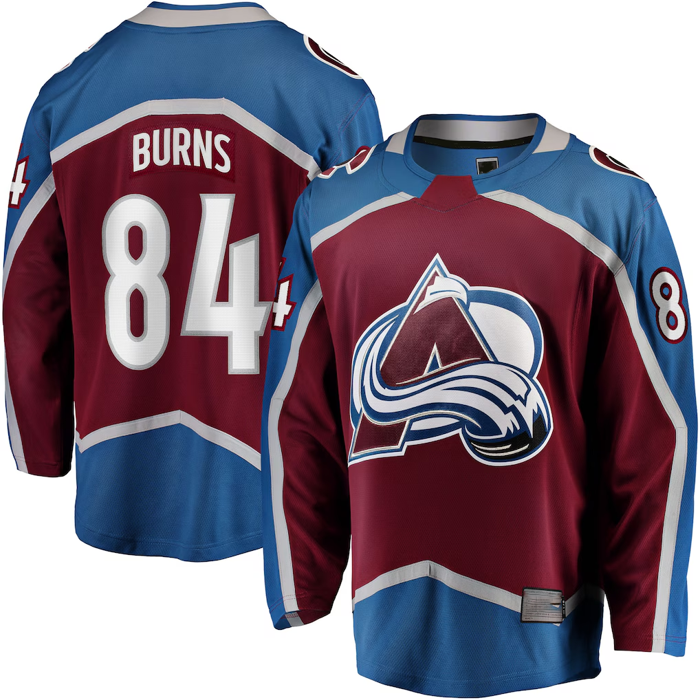 Jamed C.Avalanche #84 Brent Burns Burgundy Home Breakaway Jerseys