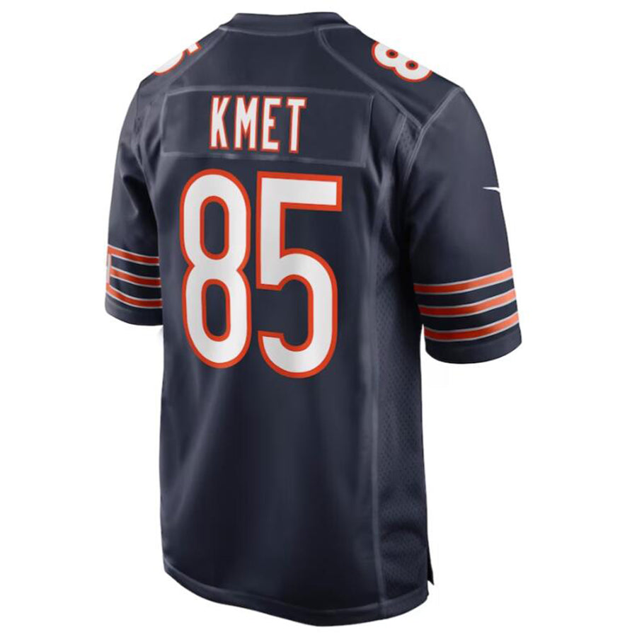 Jamed C.Bears #85 Cole Kmet Navy Player Game Jersey American Stitched Jersey