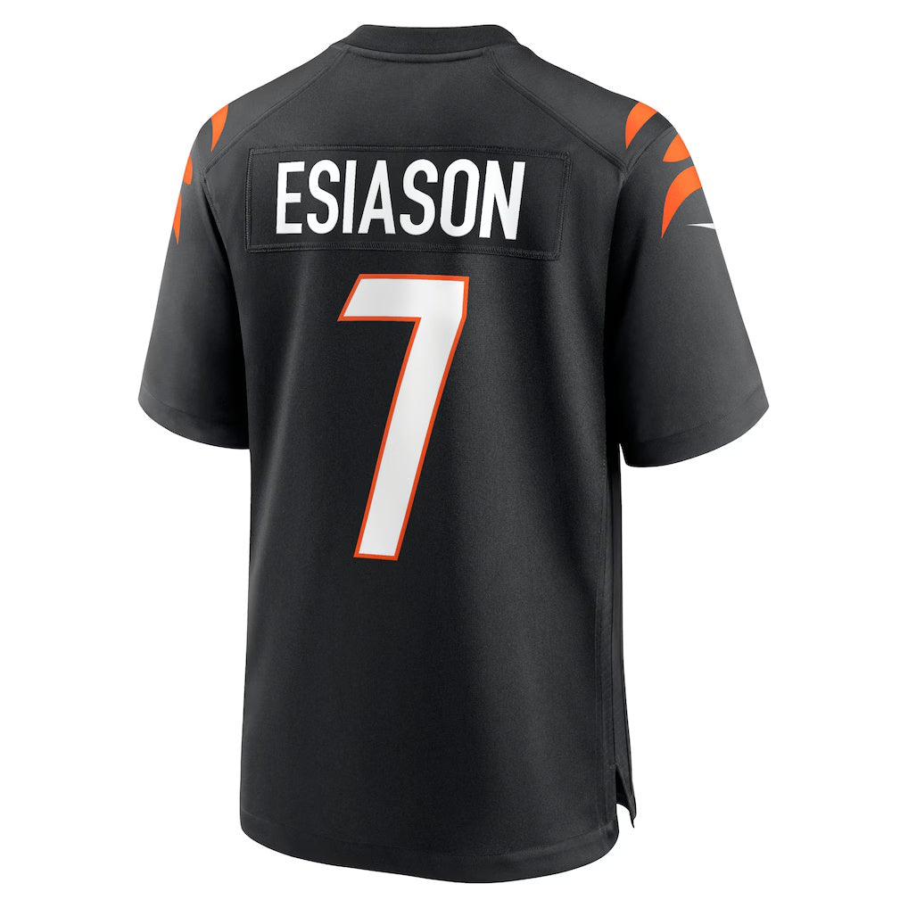 Jamed C.Bengals #7 Boomer Esiason Black Retired Player Stitched Jerseys