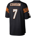 Jamed C.Bengals #7 Boomer Esiason Mitchell & Ness Black Legacy Replica Stitched Jerseys