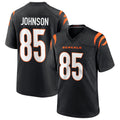 Jamed C.Bengals #85 Chad Johnson Player Black Home Game Stitched Jerseys