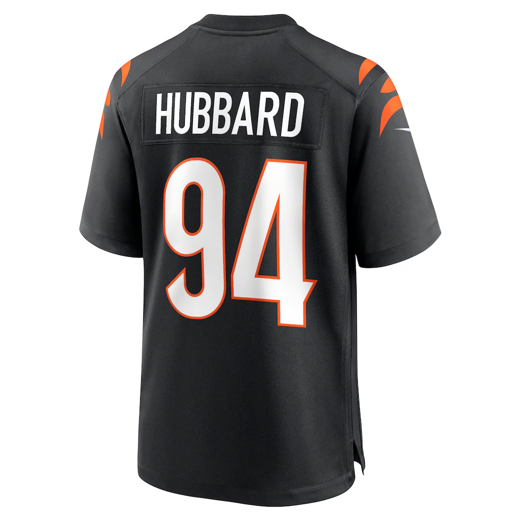 Jamed C.Bengals #94 Sam Hubbard Black Player Game Stitched Jerseys