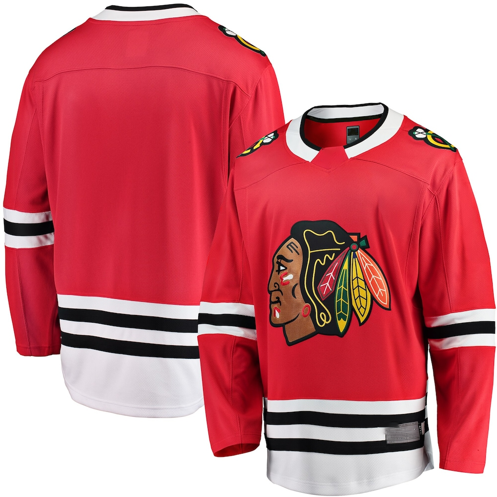 Jamed C.Blackhawks Red Breakaway Home Jerseys