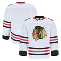 Jamed C.Blackhawks White Away Authentic Pro Jerseys