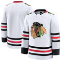 Jamed C.Blackhawks White Away Premium Jerseys