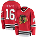 Jamed C.Blackhawks #16 Eddie Olczyk Red Premier Breakaway Retired Player Jerseys