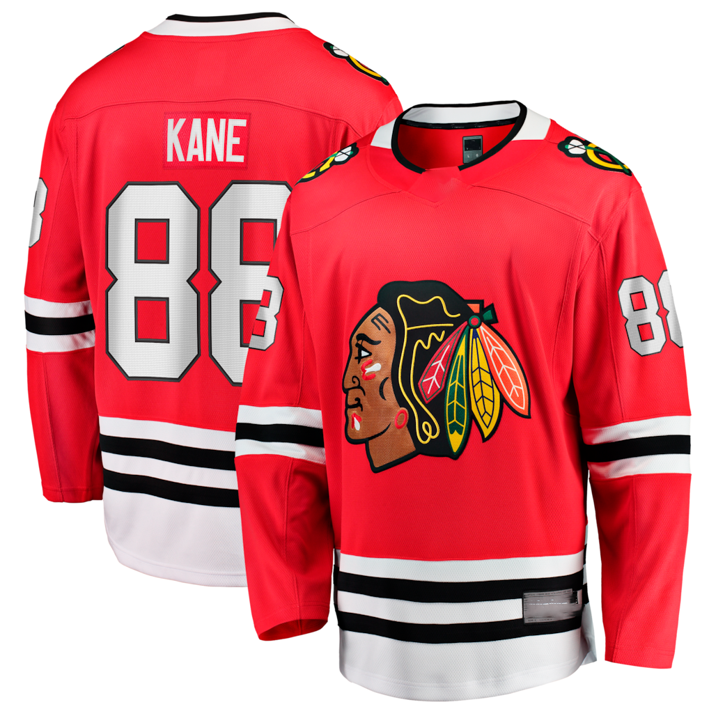 Jamed C.Blackhawks #88 Patrick Kane Red Home Breakaway Jerseys