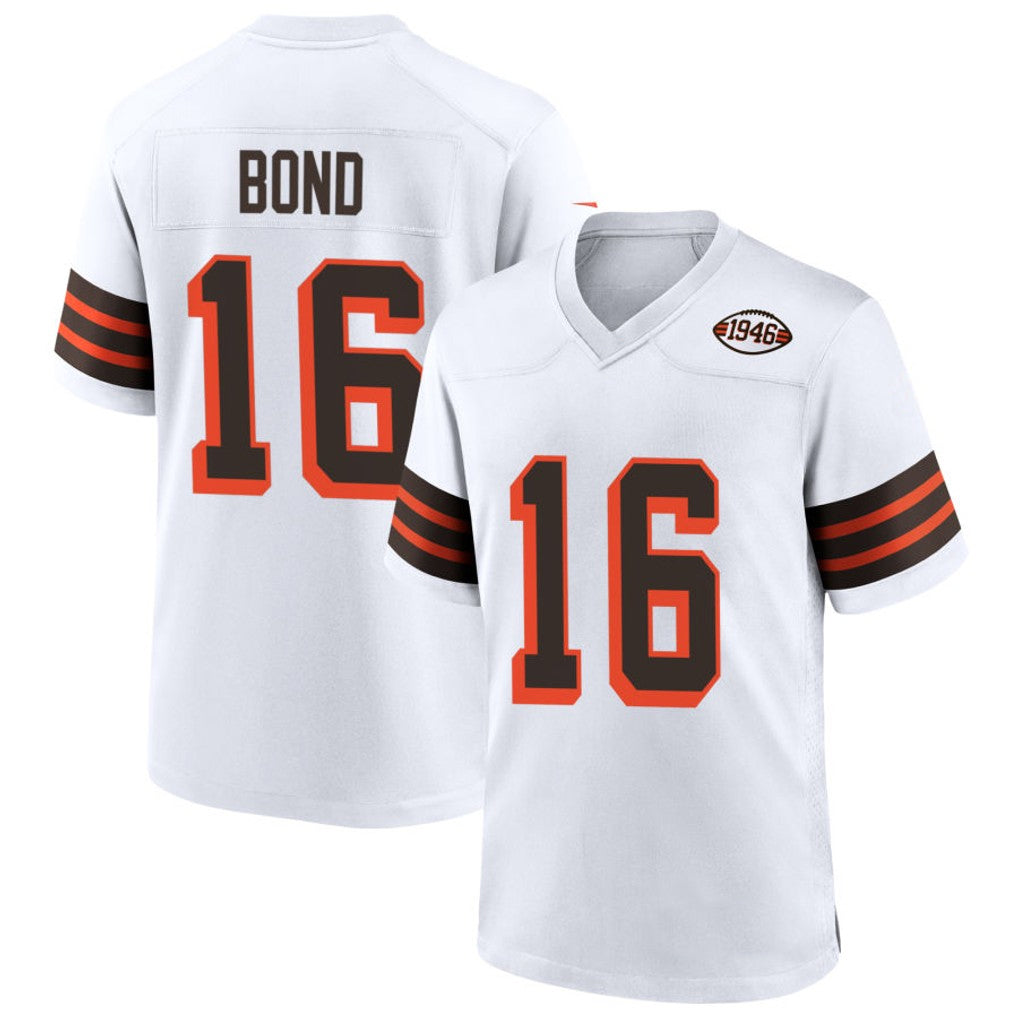 Jamed C.Browns #16 Isaiah Bond Player 1946 Collection Alternate White Stitched Jerseys