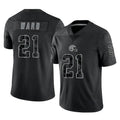 Jamed C.Browns #21 Denzel Ward Player Black RFLCTV Limited Football Jerseys