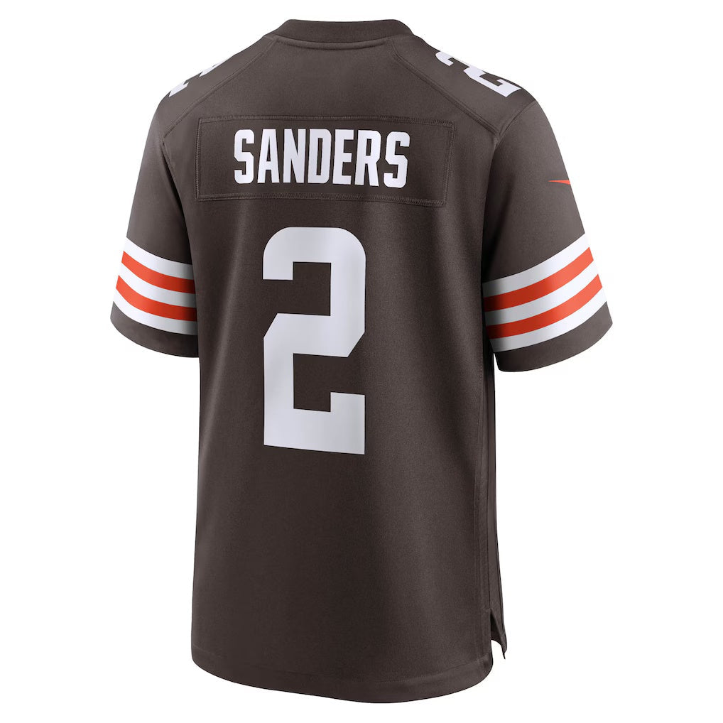Jamed C.Browns #2 Shedeur Sanders Brown Game Stitched Jerseys