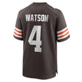 Jamed C.Browns #4 Deshaun Watson Brown Game Stitched Jerseys
