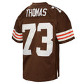 Jamed C.Browns #73 Joe Thomas Mitchell & Ness Brown Legacy Replica Stitched Jerseys