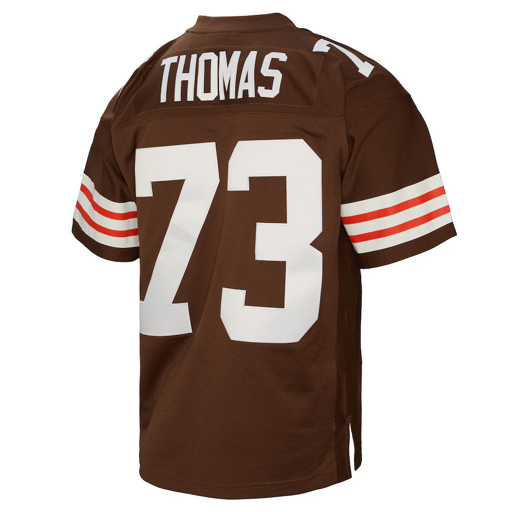 Jamed C.Browns #73 Joe Thomas Mitchell & Ness Brown Legacy Replica Stitched Jerseys