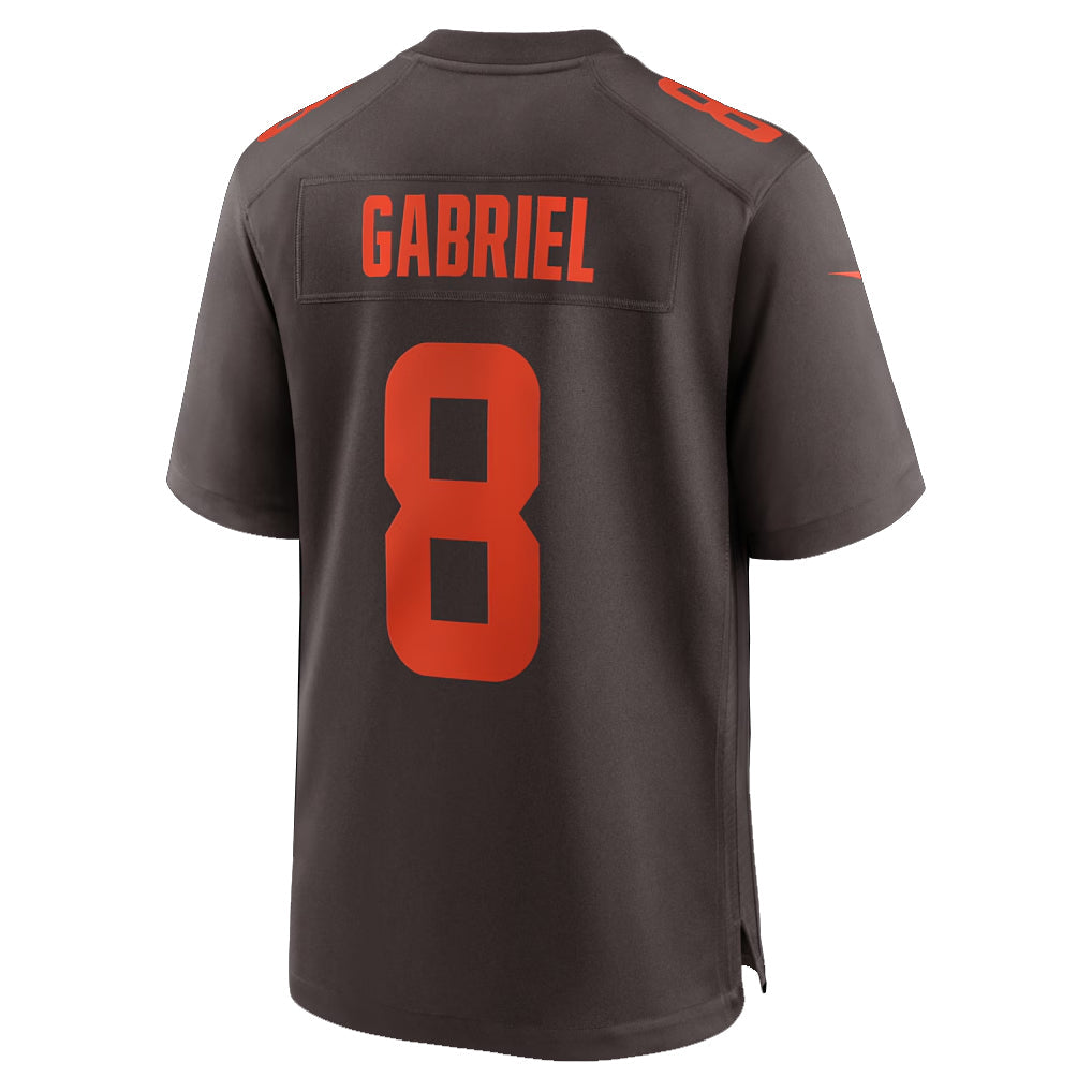 Jamed C.Browns #8 Dillon Gabriel Player Brown Game Stitched Jerseys