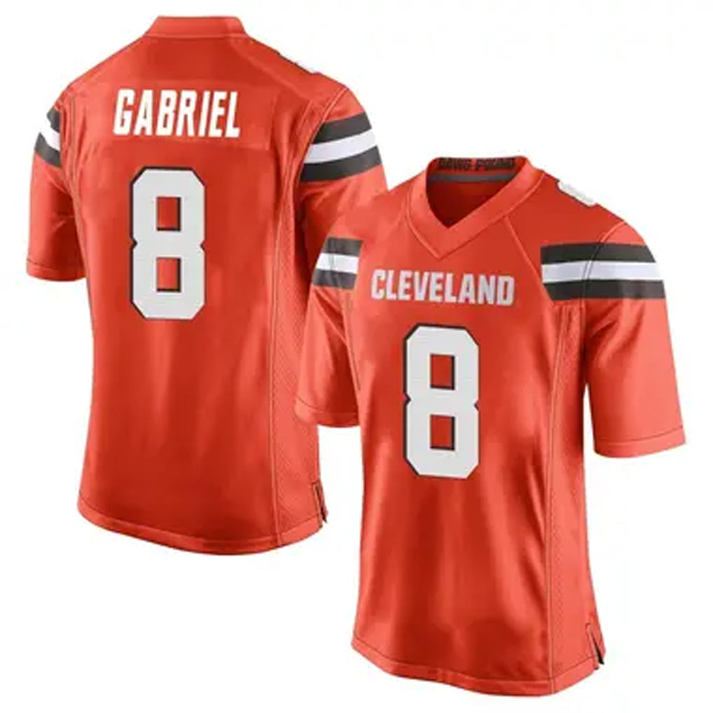 Jamed C.Browns #8 Dillon Gabriel Player Orange Game Stitched Jerseys