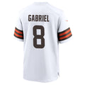 Jamed C.Browns #8 Dillon Gabriel Player White Home Game Stitched Jerseys