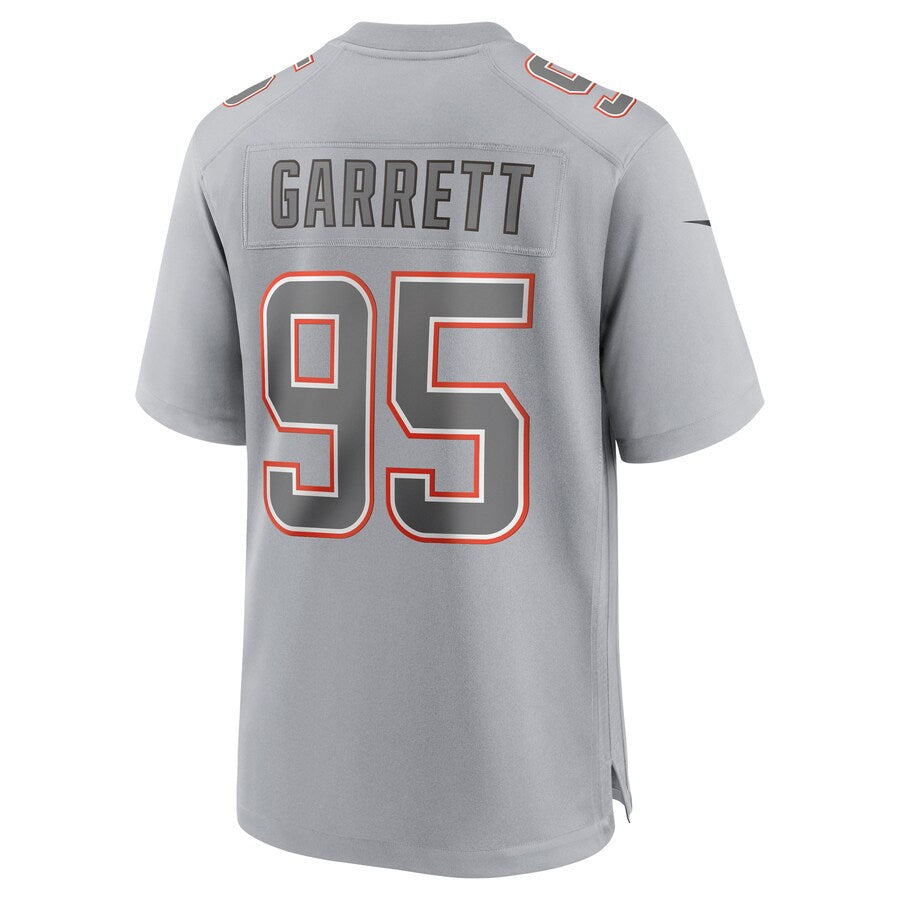 Jamed C.Browns #95 Myles Garrett Player Gray Fashion Game Stitched Jerseys