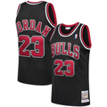 Jamed C.Bulls #23 Michael Jordan Mitchell & Ness Black 1997-98 Hardwood Classics Authentic Jerseys