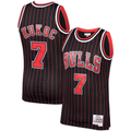 Jamed C.Bulls #7 Toni Kukoc Mitchell & Ness Black 1995-96 Hardwood Classics Swingman Jerseys