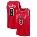 Jamed C.Bulls #8 Caleb Wilson Red 2026 Draft First Round Pick Fast Break Jerseys - Icon Edition