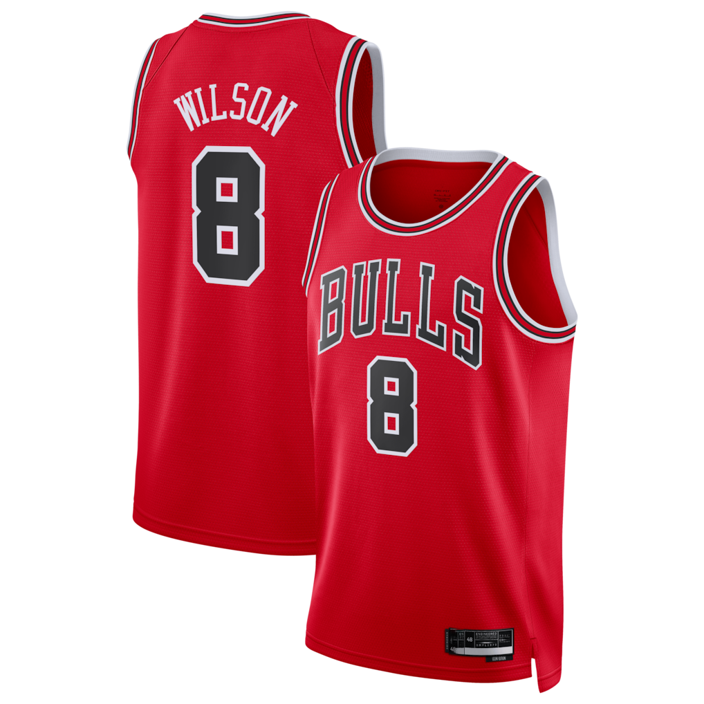 Jamed C.Bulls #8 Caleb Wilson Red 2026 Draft Swingman Jerseys - Icon Edition