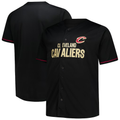 Jamed C.Cavaliers Black Big & Tall Pop Full-Button Jerseys
