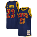Jamed C.Cavaliers #23 LeBron James Mitchell & Ness Navy 201516 Hardwood Classics Authentic Jerseys