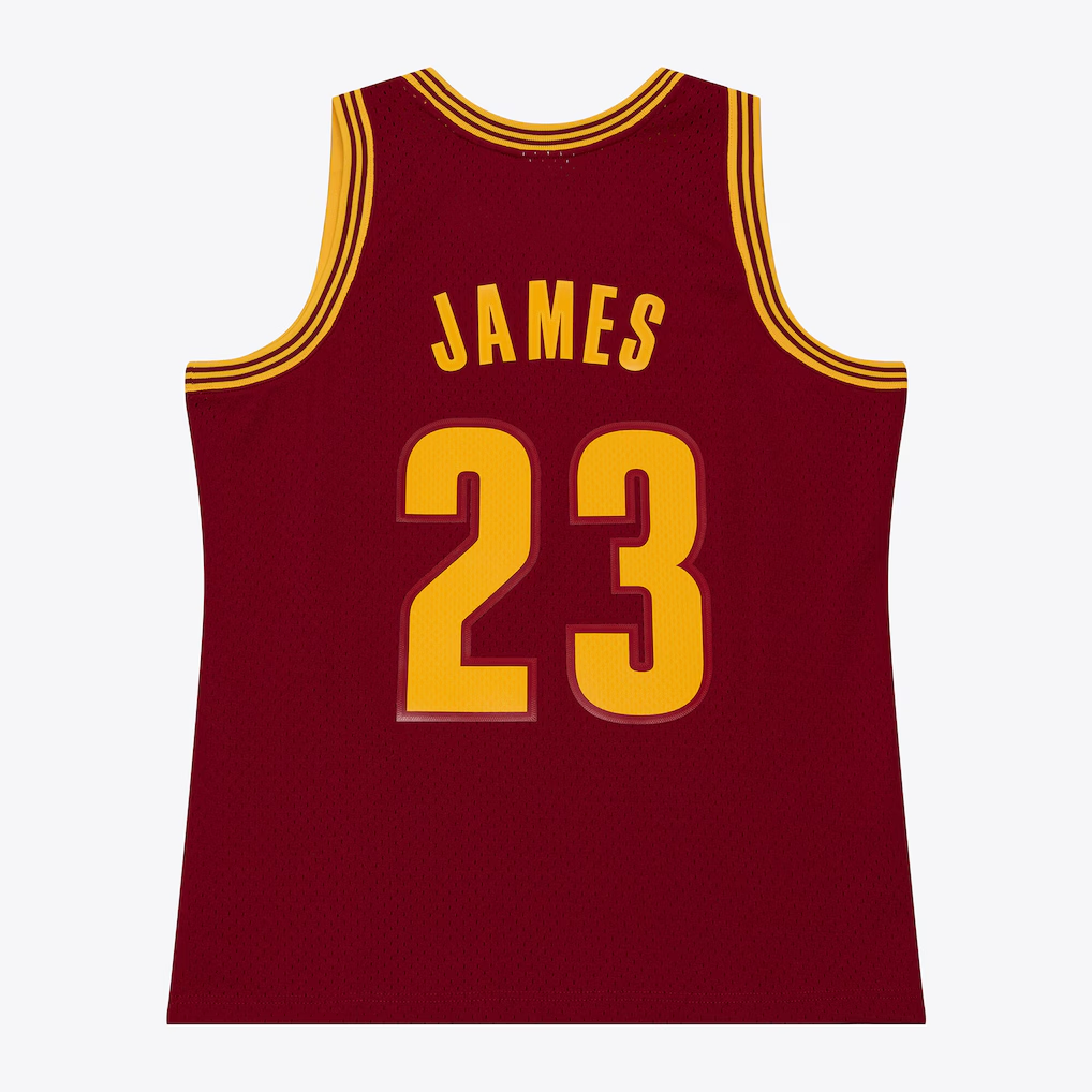 Jamed C.Cavaliers #23 LeBron James Mitchell & Ness Wine 2015-16 Swingman Jerseys