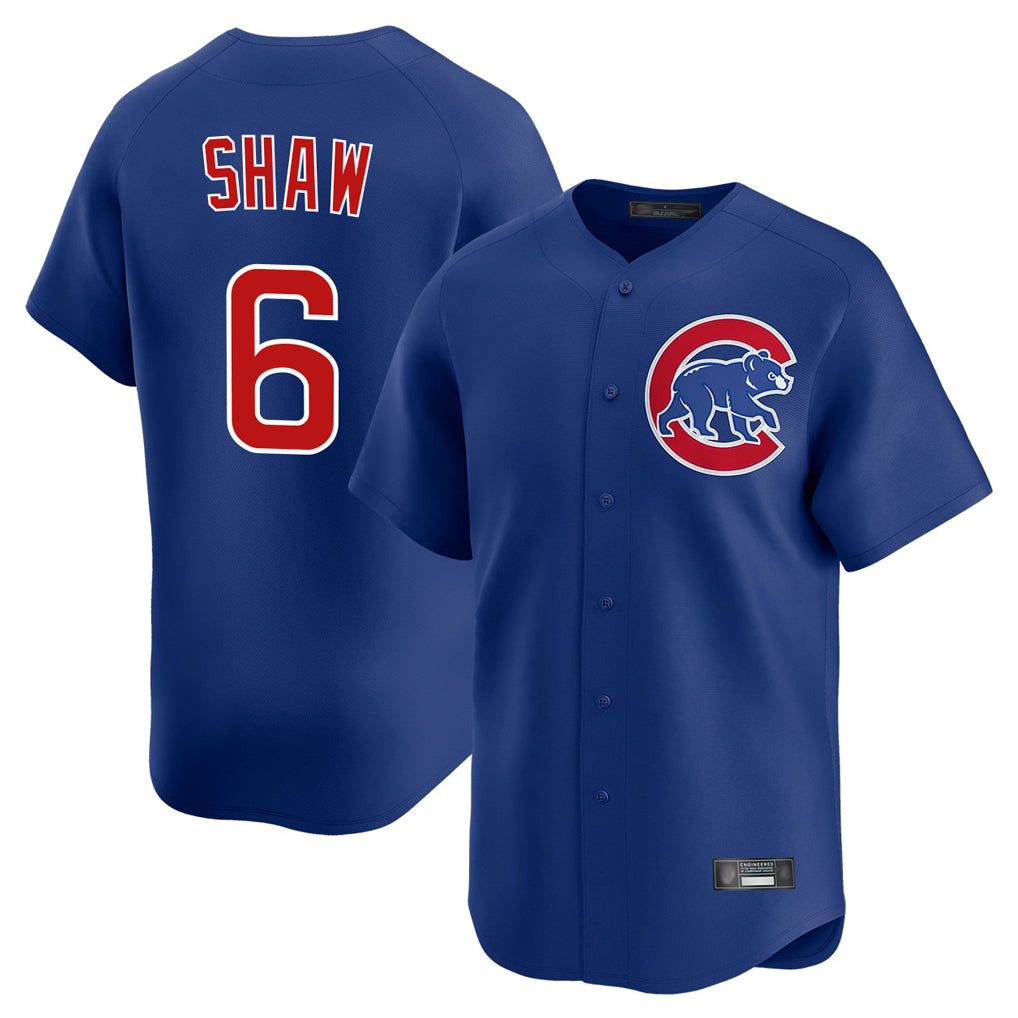Jamed C.Cubs #6 Matt Shaw Player Royal Limited Home Stitched Jerseys