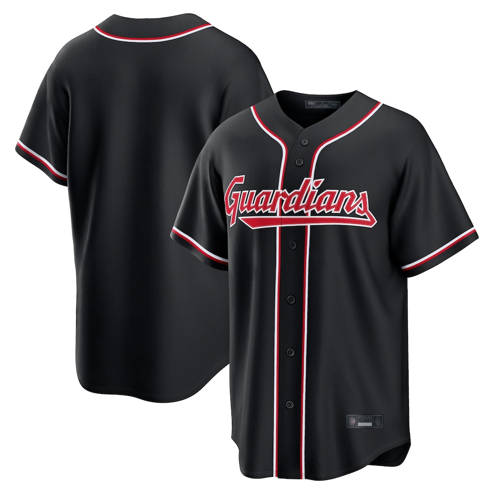 Jamed C.Guardians Black Fashion Out Home Game Blank Player Stitched Jerseys